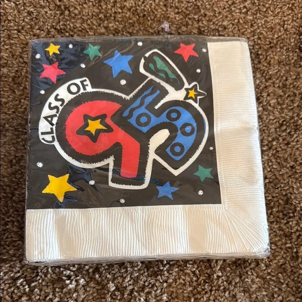 Vintage Party Express brand new Class of 1995 napkins unopened RARE